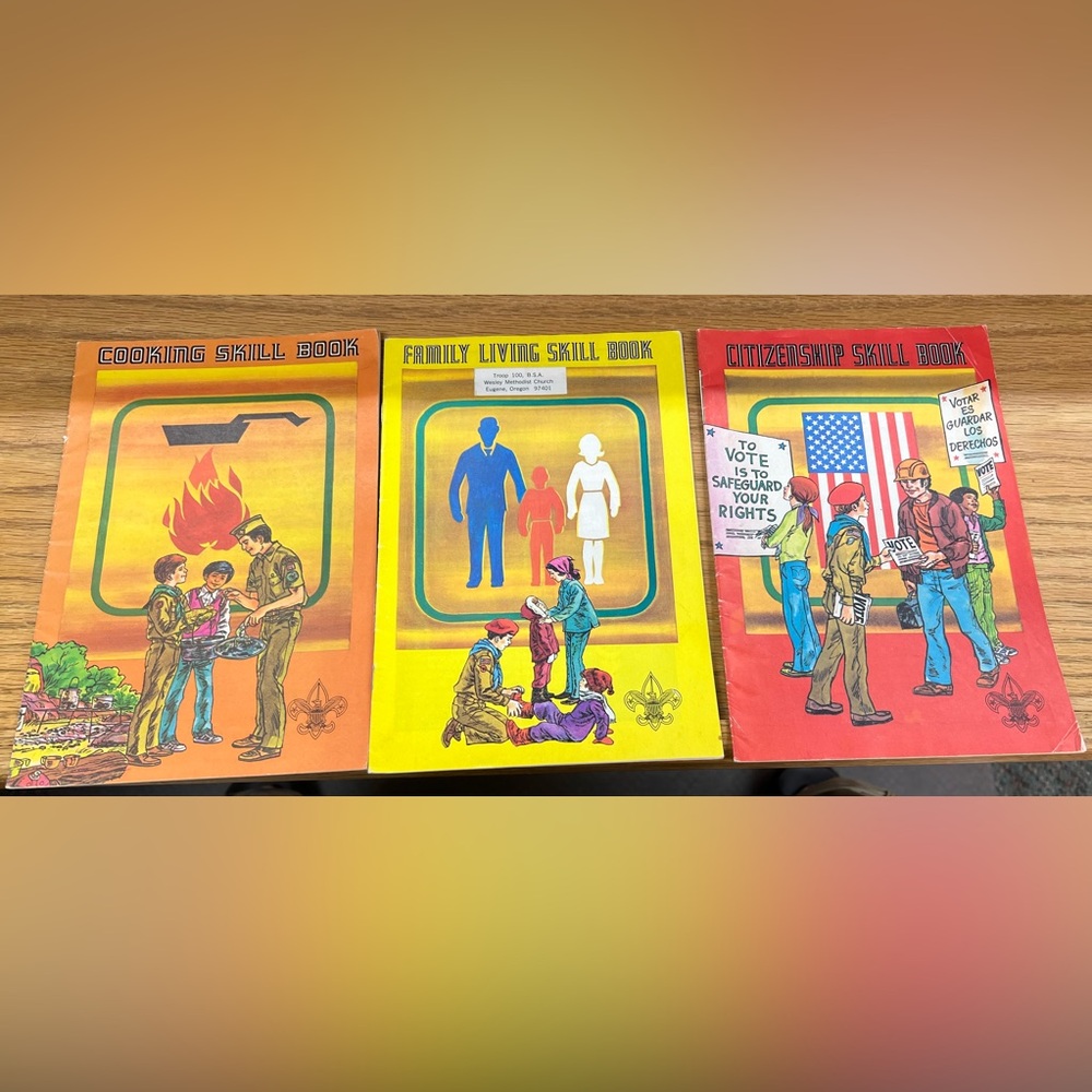 Vintage Boy Scouts of America skill books. 1975, 1978, 1974 collectors